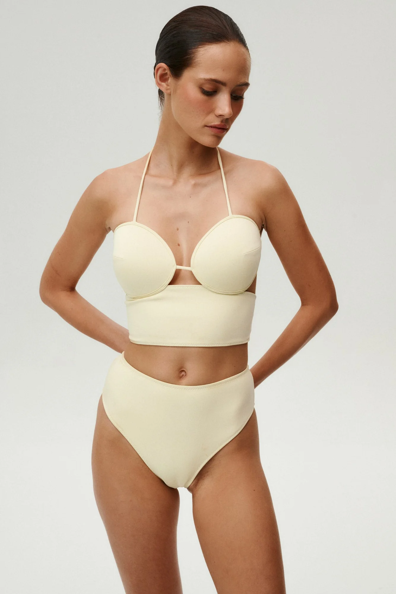 Dół od bikini Naomi Jasnożółty - Image 3