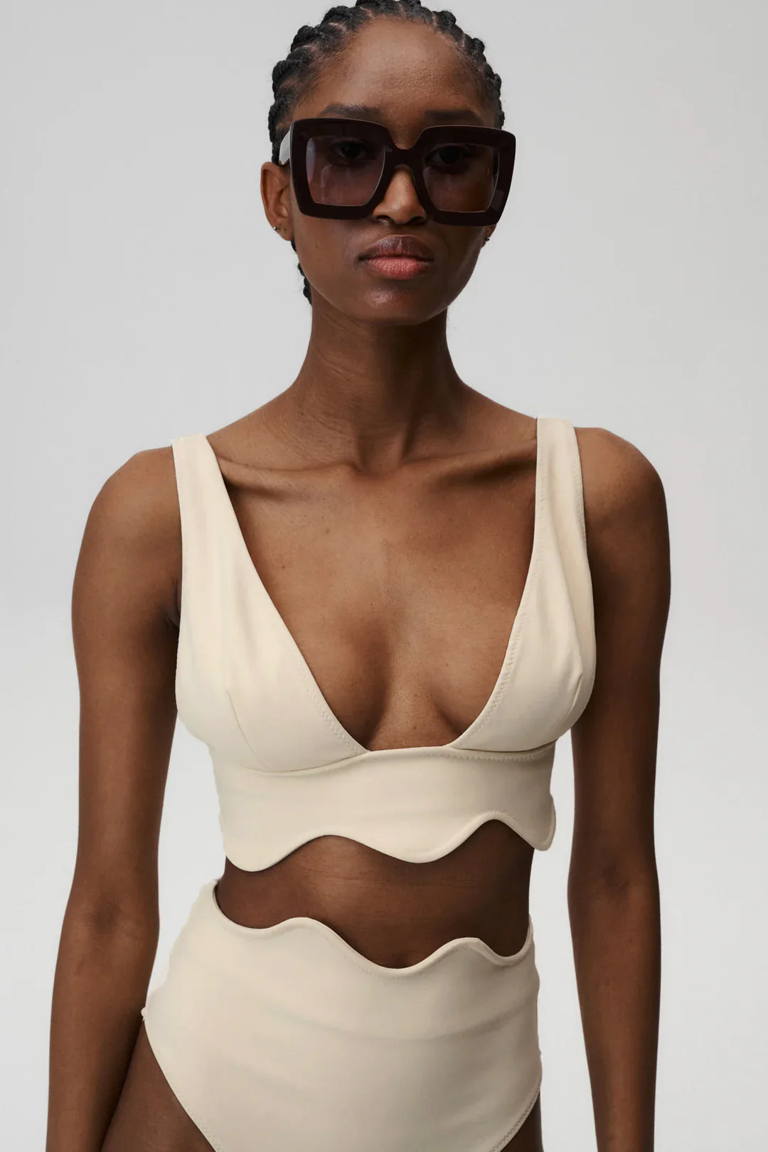Góra od bikini Bardot Jasnożółta - Image 2
