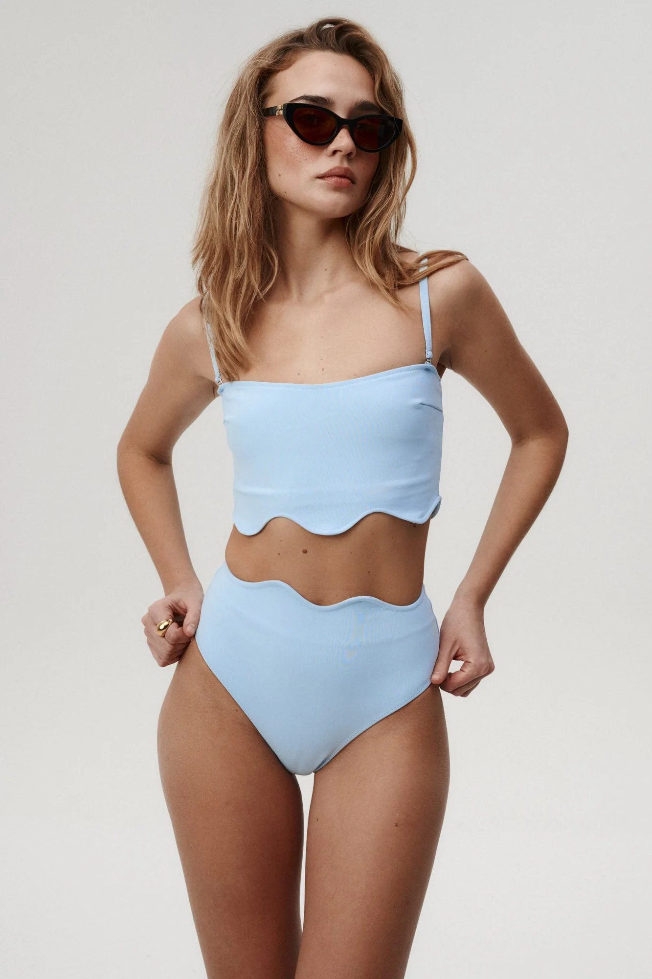 Góra od bikini Chic Błękitna - Image 5